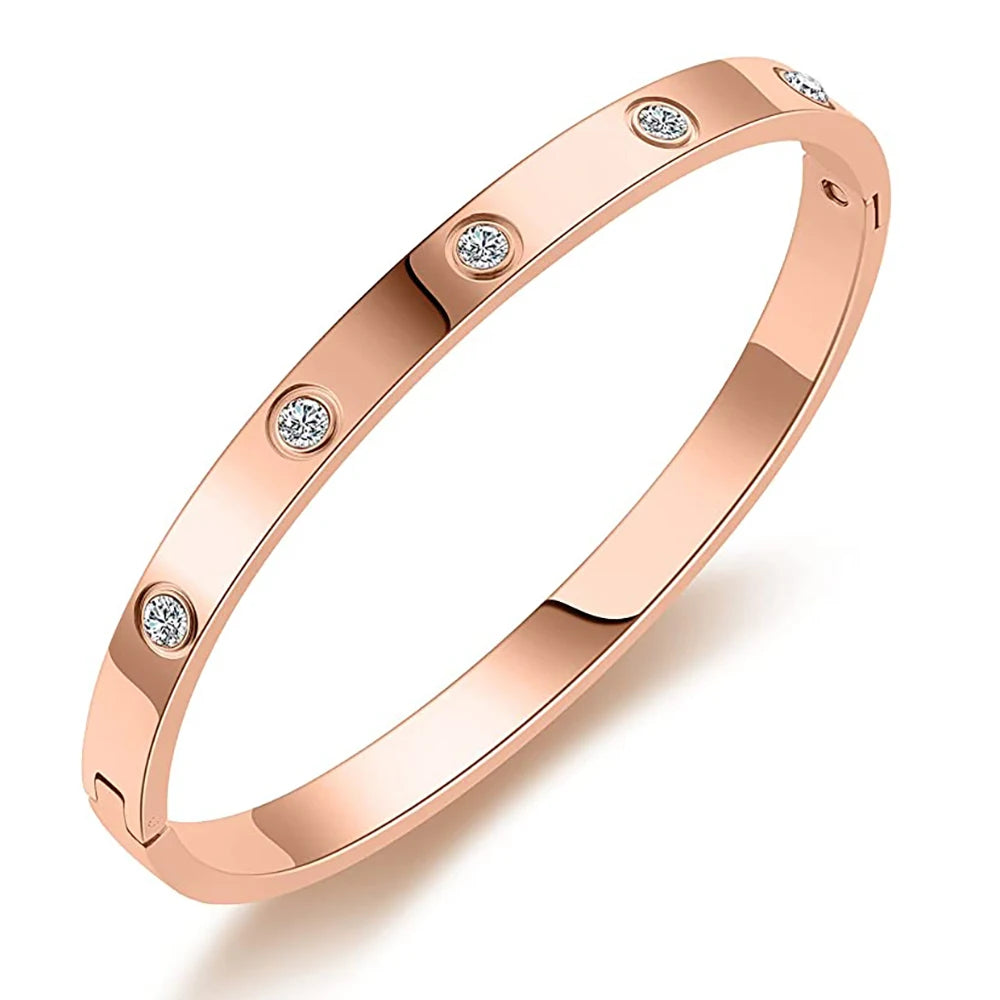 Roman Crystal Bangle، Tri-Color Roman Bracelet