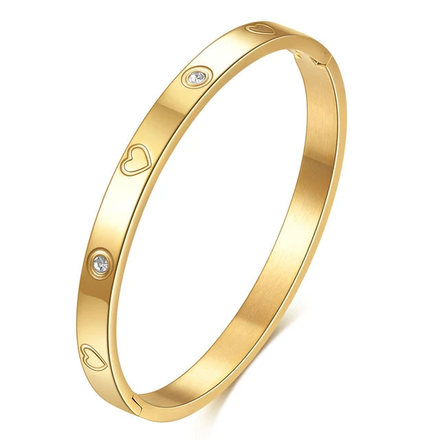 Roman Crystal Bangle، Tri-Color Roman Bracelet