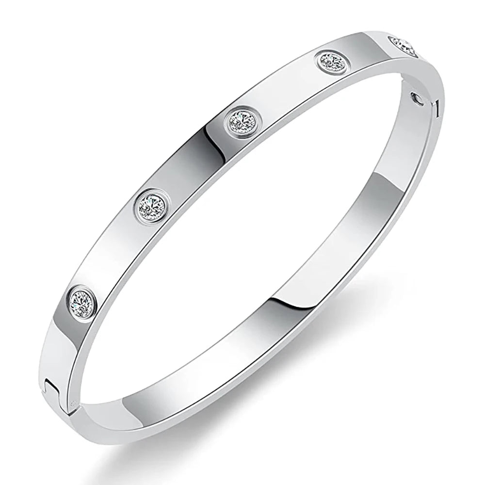 Roman Crystal Bangle، Tri-Color Roman Bracelet