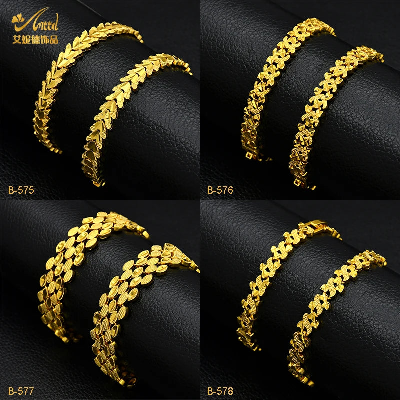 New Africa Indian Gold-Plated Chain Bracelets – Wedding & Bridal Jewelry