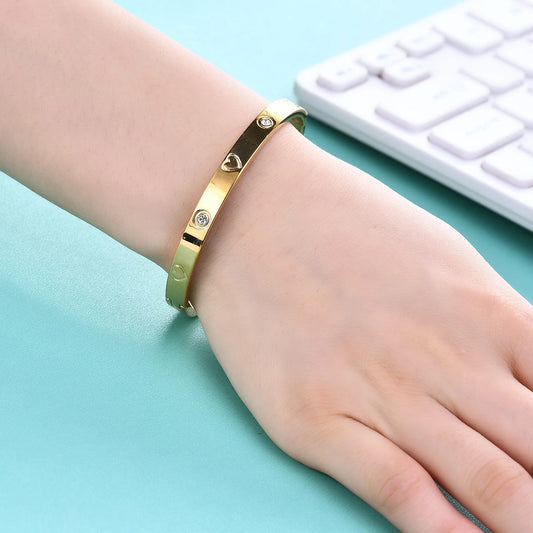 Roman Crystal Bangle، Tri-Color Roman Bracelet