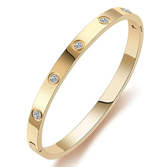 Roman Crystal Bangle، Tri-Color Roman Bracelet