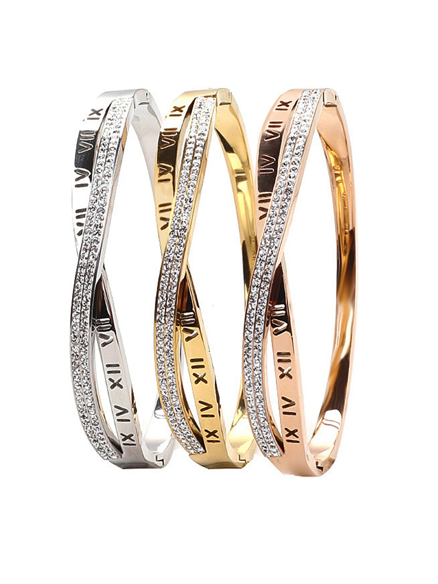 Roman Stainless Steel Cross Bracelet