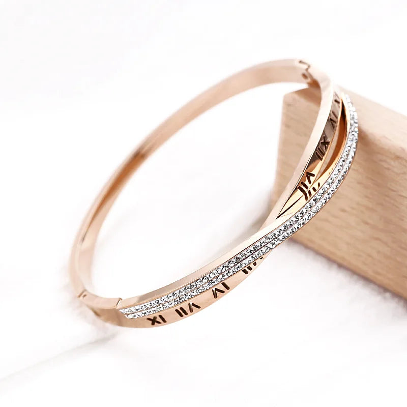 Roman Stainless Steel Cross Bracelet