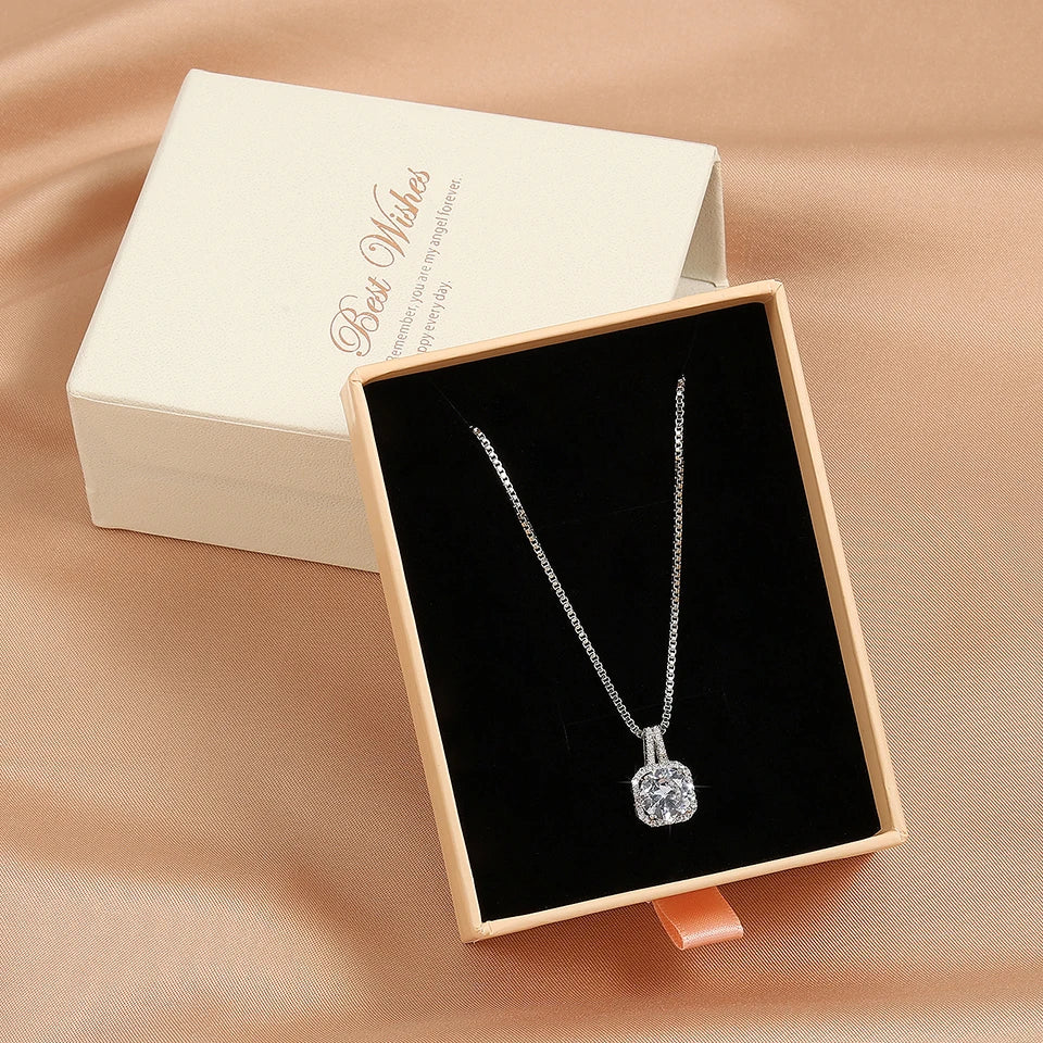Crystal Geometric Pendant Necklace